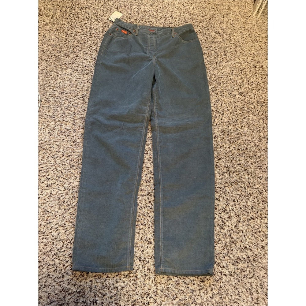 VINTAGE NEW Faconnable Straight Regular Fit Corduroy  Jeans Sz 12 Blue‎